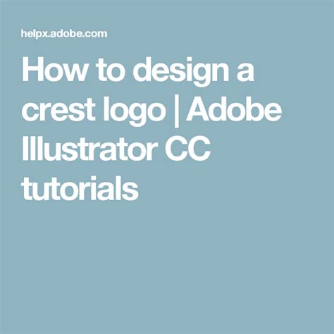 How to design a crest logo | Adobe Illustrator CC tutorials | Adobe creative cloud, Creative ...