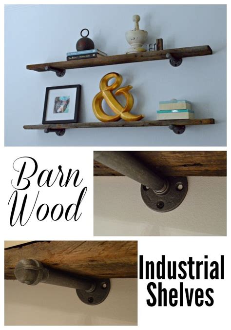 DIY Barn Wood Shelves | Barn wood, Shelves, Barnwood shelves