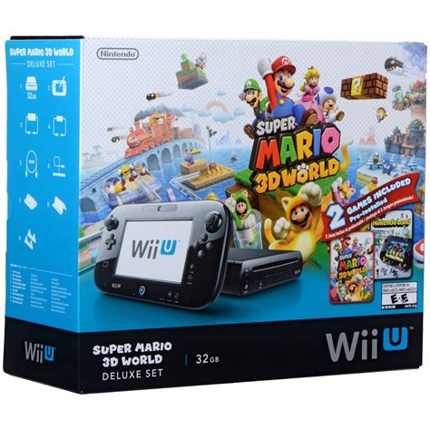 Nintendo Wii U Super Mario 3D World Deluxe Bundle (Black)