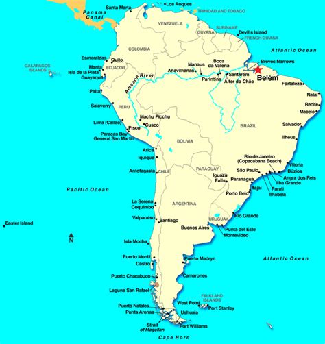 Belem Map - Brazil