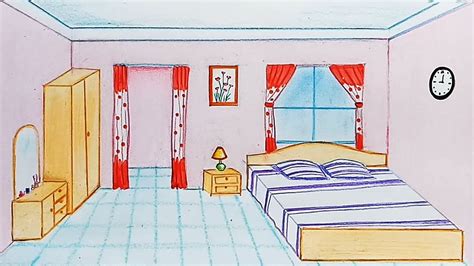 Kids Bedroom Perspective Drawing - Learn How To Draw A Bunk Bed (furniture) Step By Step ...