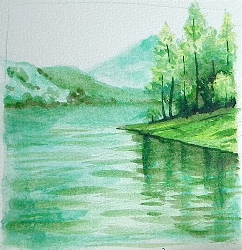 Watercolor Painting Landscape Drawing Easy - jhayrshow