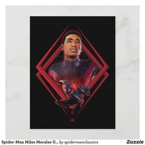 Spider-Man Miles Morales Unmasked Graphic Postcard | Zazzle.com in 2022 | Graphic poster, Canvas ...