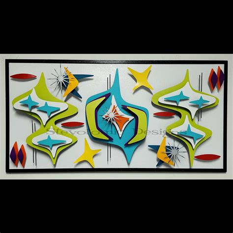 Retro Atomic Wall Sculpture by Stevotomic