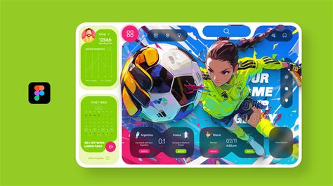 Interactive Futuristic Football UI Design in Figma: Step-by-Step Website Design Tutorial | Figma