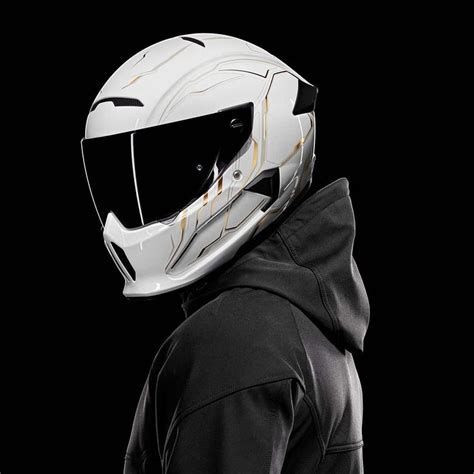 White motorcycle helmet, Motorcycle helmet design, Motorbike helmet