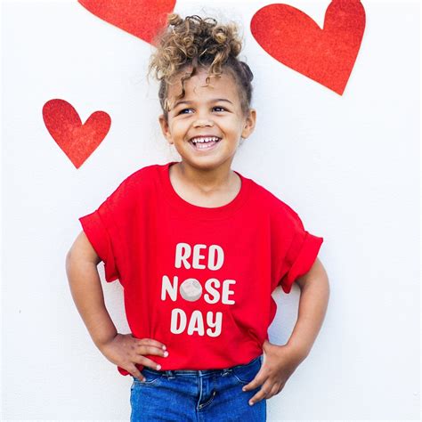 Red Nose Day T-Shirt, Adult And Kids Sizes, Red Nose Day – Pomchick