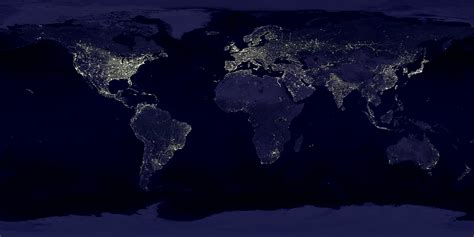 Satellite Map of the World - Universe Today