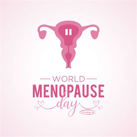 World Menopause Day is observed every year on the 18th October. Vector template for banner ...