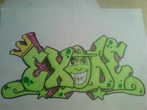 graffiti sketch step by step - exode - YouTube | Graffiti, Street art, Graffiti art