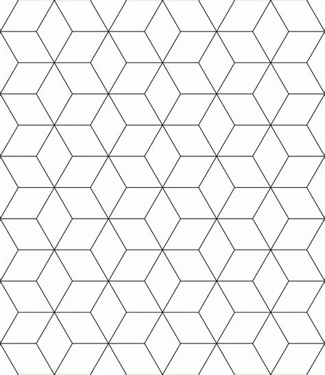 Free Tessellation Patterns To Print | Block Tessellation throughout Blank Pattern Block ...