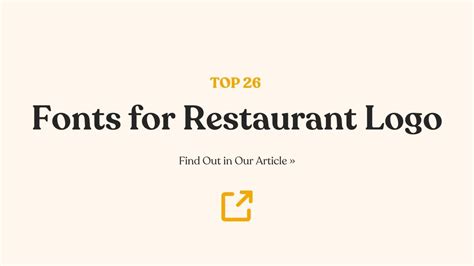 26 Best Fonts for Restaurant Logo That Marinate in Style