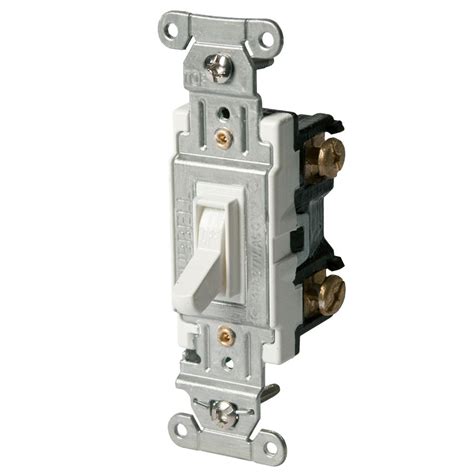 Shop Hubbell 15/20-Amp Single Pole White Indoor Toggle Light Switch at Lowes.com