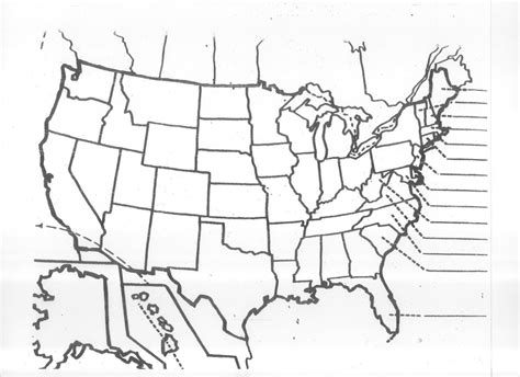 Blank Us Map Quiz Printable - Printable US Maps