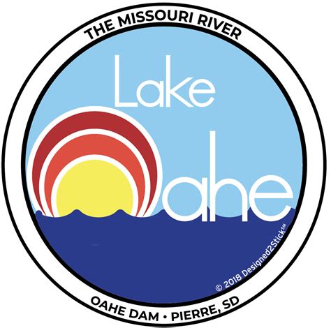 Lake Oahe & Oahe Dam sticker