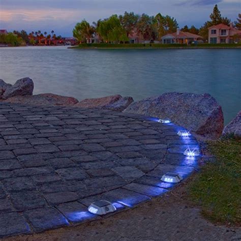 Solar LED for Pathway Driveway Lights Dock Path Step Road Safety 6 LEDS | eBay