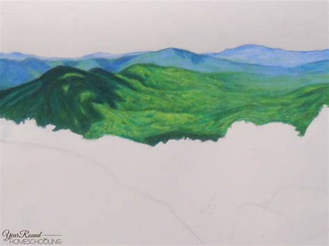 Mountain Drawing Color Pencil Easy : Learn the best techniques for creating beautiful drawings ...