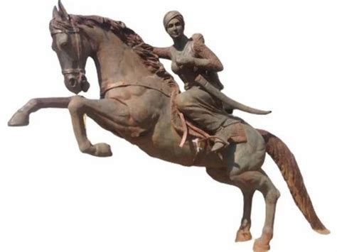 Brown Brass 12feet Rani Lakshmi Bai Statue, For Exterior Decor at Rs 120000/piece in Delhi