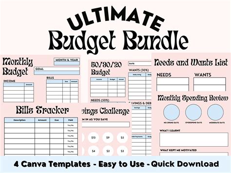 Canva Budget Template