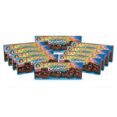 Little Debbie Cosmic Brownies, 10 Boxes, 60 Individually Wrapped Brownies with Candy Coating, 10 ...