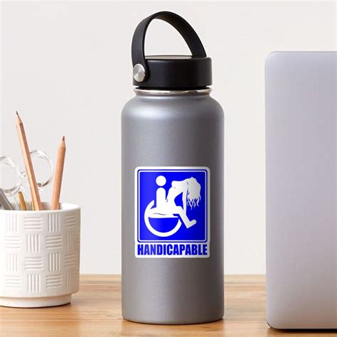 "Handicapable;" Sticker by StickerApe | Redbubble