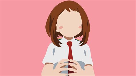 Download Minimalist Uraraka Aesthetic Wallpaper | Wallpapers.com