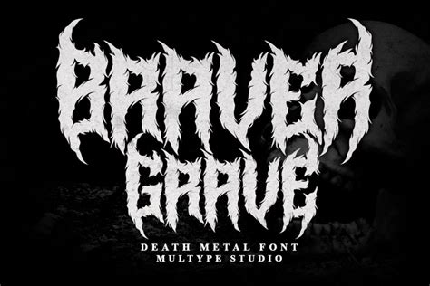 Braver Grave Death Metal Font