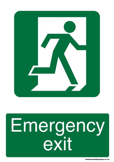 Exit signs - Health and Safety Signs