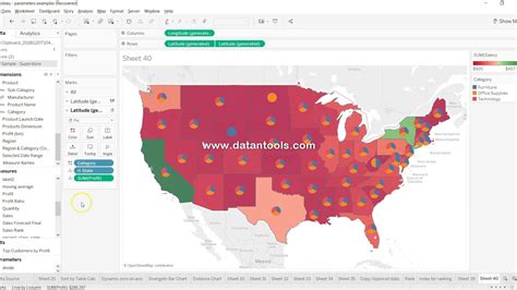 Tableau Map Pie Chart