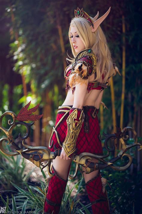 Blood Elf Armor Cosplay (Night Elf Recolor) by SiashiCat on DeviantArt