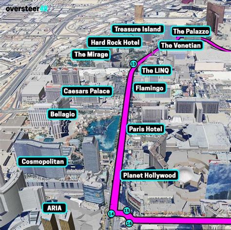 Las Vegas GP Track Layout & Route for F1