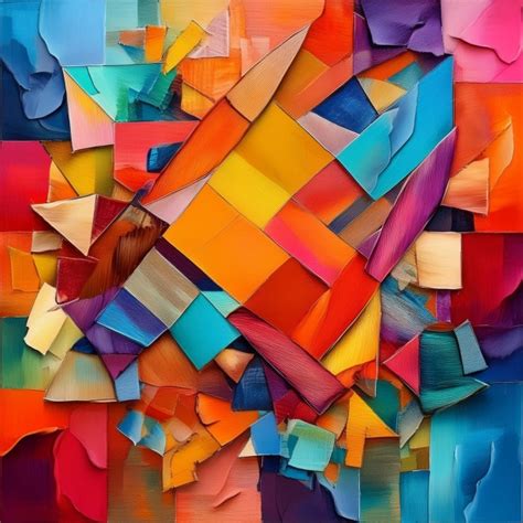 Colorful Abstract Geometric Art Free Stock Photo - Public Domain Pictures