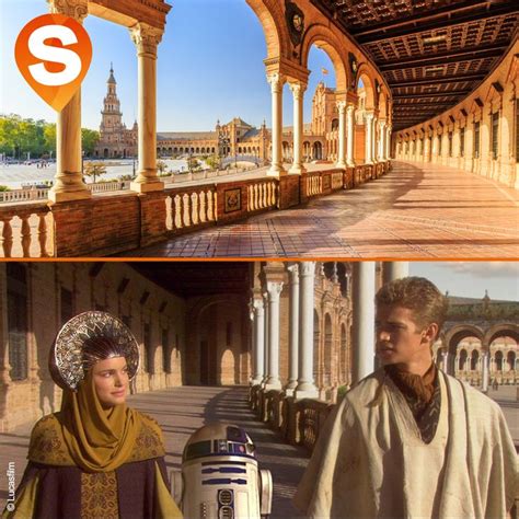 Star Wars: Episode II - Attack of the Clones at Spain Square - filming location | Sevilla spain ...