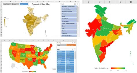 Dynamic Filled map in Excel - PK: An Excel Expert