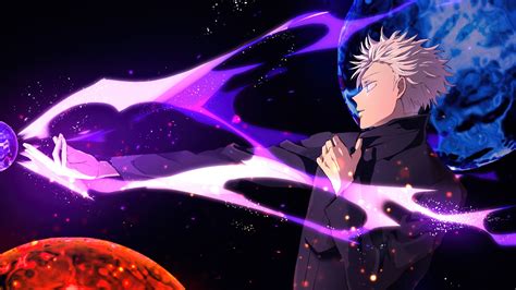 Satoru Gojo Hollow Purple from Jujutsu Kaisen Anime Wallpaper 4k HD ID:11758