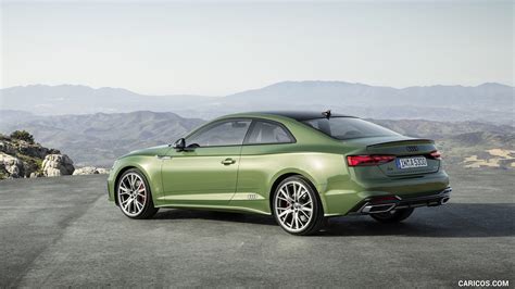 Audi A5 Coupe | 2020MY (Color: District Green) | Rear Three-Quarter