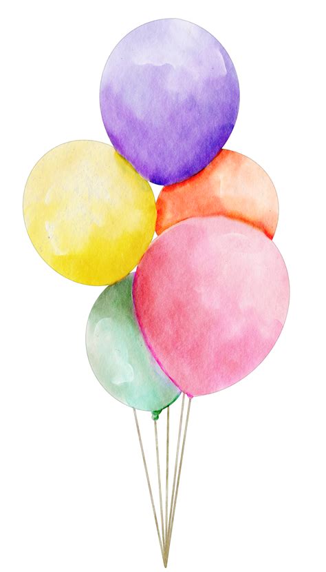 watercolor balloon clip art 16535127 PNG