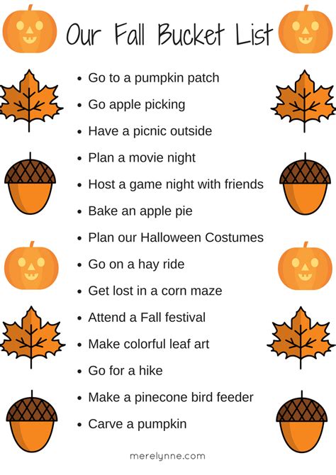 Fun Fall Activities - Meredith Rines