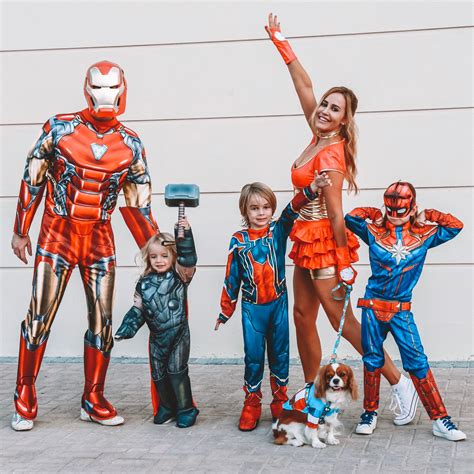 Family Halloween Costume for Five Marvel Avengers — Louise Nichol