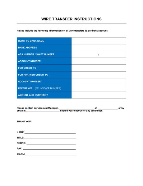 Wire Transfer Form Template Word - prntbl.concejomunicipaldechinu.gov.co