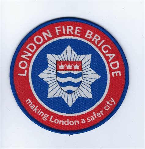 London England UNITED KINGDOM Fire Brigade Dept. patch flash crest - NEW! | Firefighter, Fire ...