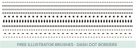 Free – Dot Dash Illustrator pattern brushes – Mels Brushes