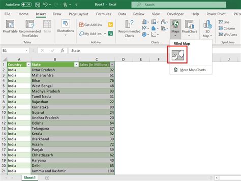 Dynamic Filled map in Excel - PK: An Excel Expert