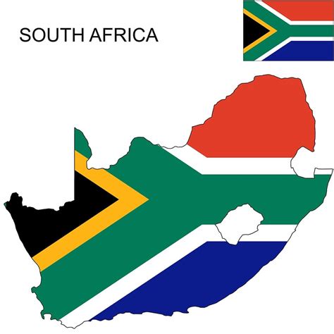 South Africa Flag Map and Meaning | Mappr