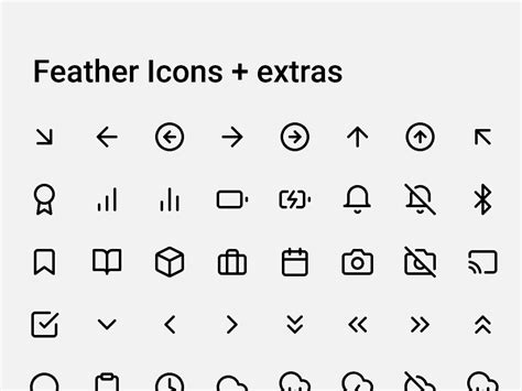 Feather icons + Extras (Community) | Figma