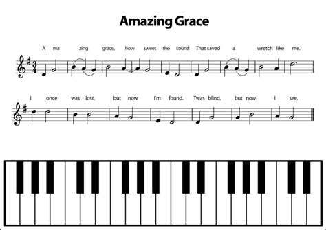 Rainbow Music - Play Simple Songs - Amazing Grace | Piano songs for beginners, Rainbow music ...