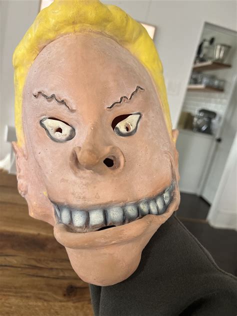 Vtg 1993 Beavis And Butthead Head MTV Rubber Mask Ha… - Gem