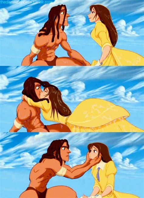 Tarzan and Jane kiss | Disney challenge, Disney favorites, Disney pictures