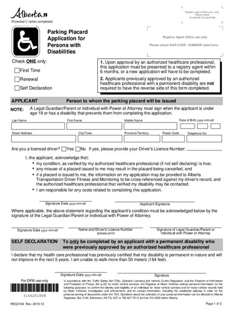 Alberta Parking Disabilities 2019-2025 Form - Fill Out and Sign Printable PDF Template ...