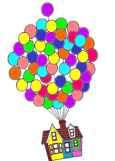 Disney up balloons house adventure is out there love | Etsy